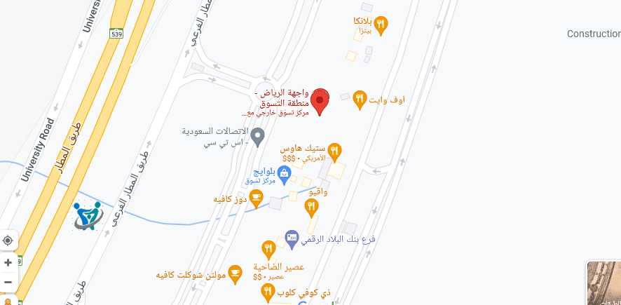 واجهة الرياض منطقة التسوق و منطقة الاعمال 2 خريطة واجهة الرياض